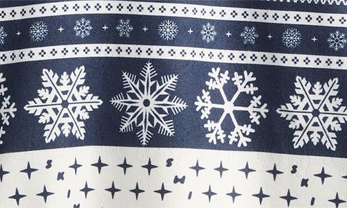 Skims Fair Isle Plush Pointelle Short Pajamas In Multi