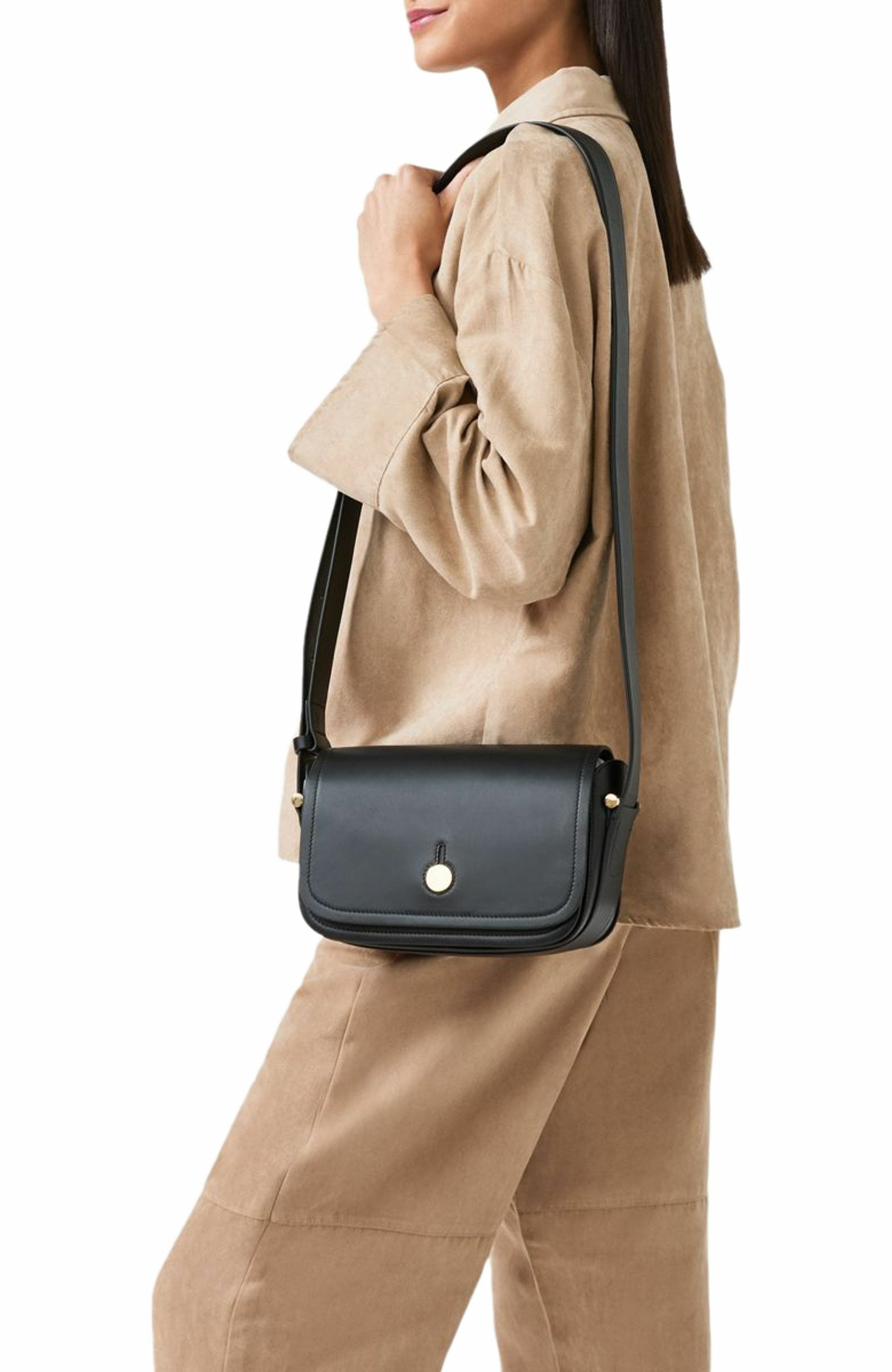 Radley Bathurst Mews Medium Flapover Crossbody Bag, Alternate, color, Black