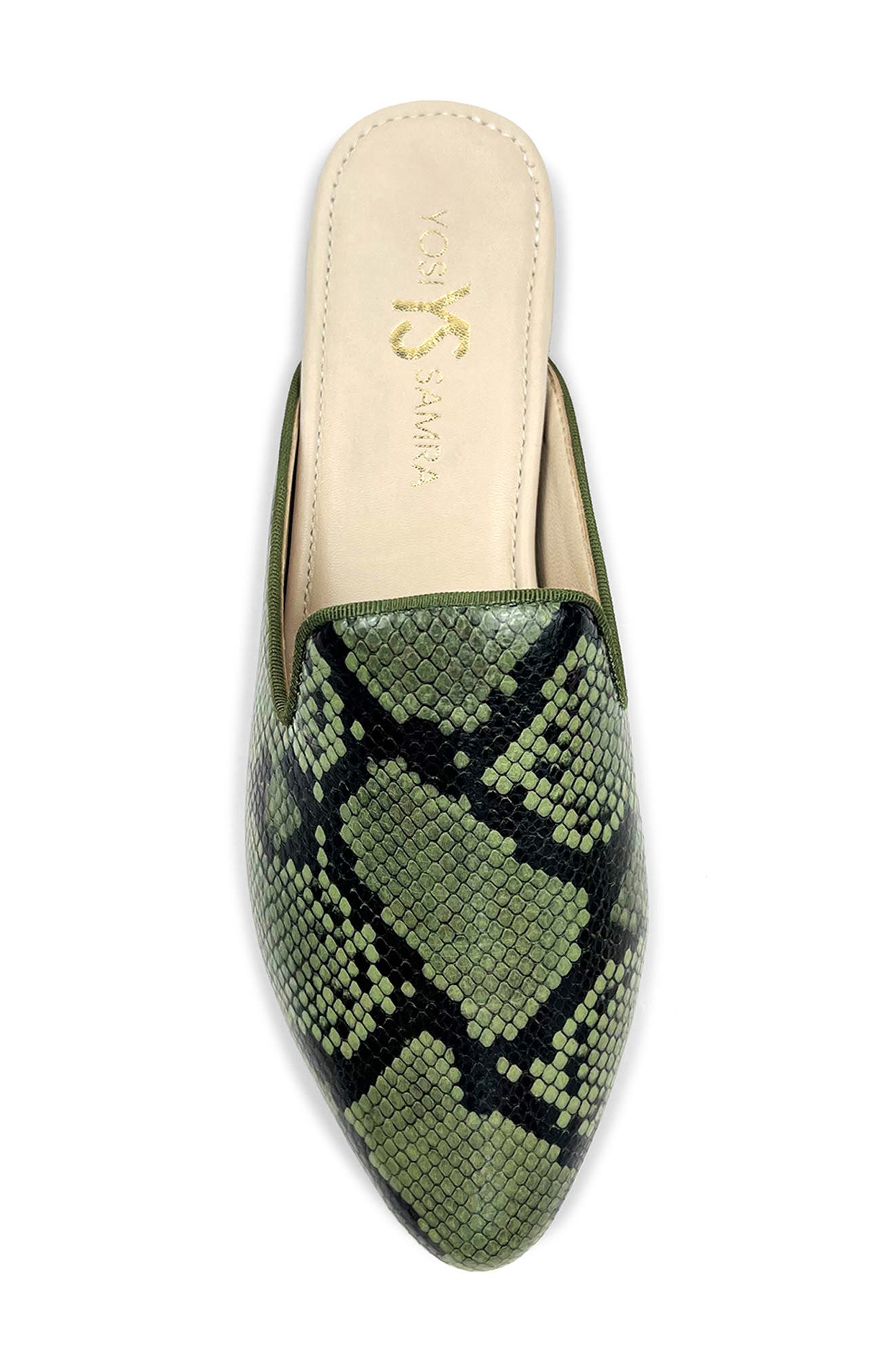 Yosi Samra Vidi Snakeskin Print Mule, Alternate, color, 