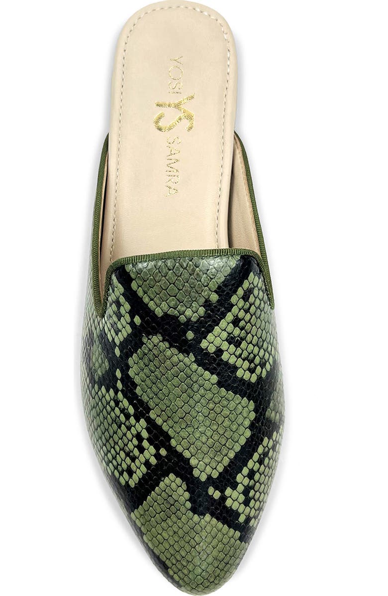 Yosi Samra Vidi Snakeskin Print Mule, Alternate, color,