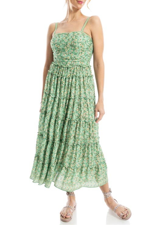 Floral Print Maxi Dress