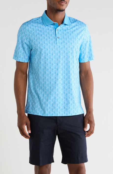 Geometric Print Performance Polo