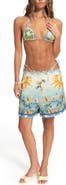 Agua Bendita Watts Solstice Print Cover-Up Shorts