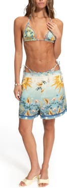Agua Bendita Watts Solstice Print Cover-Up Shorts