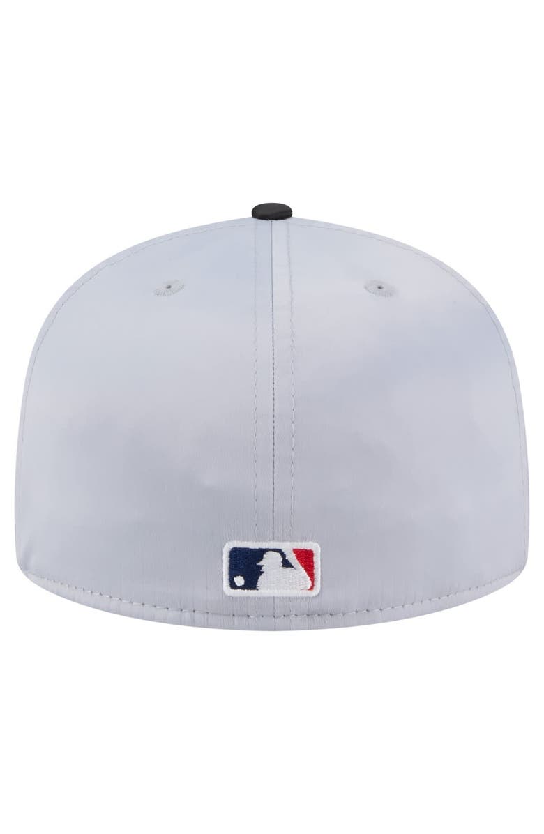 New Era Men's New Era Gray/Black San Francisco Giants Satin 59FIFTY Fitted Hat, Alternate, color, Gray