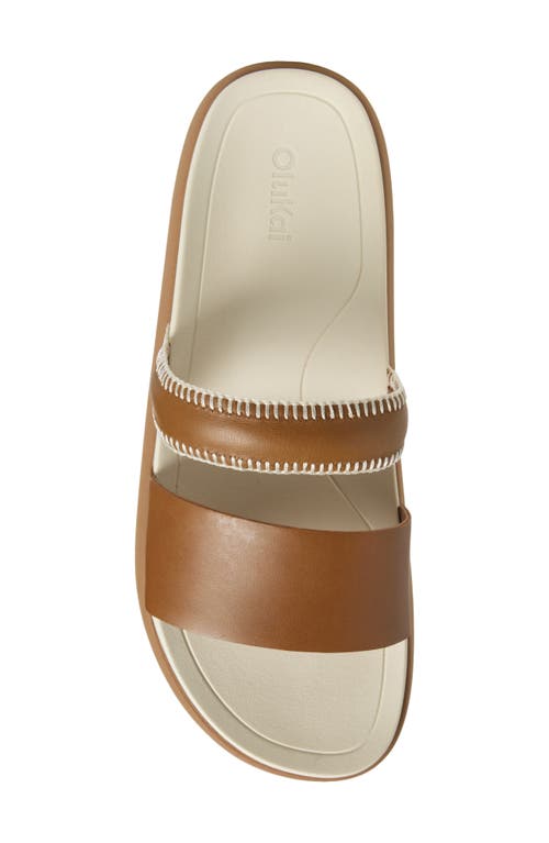 Olukai Pae Slide Sandal In Brown