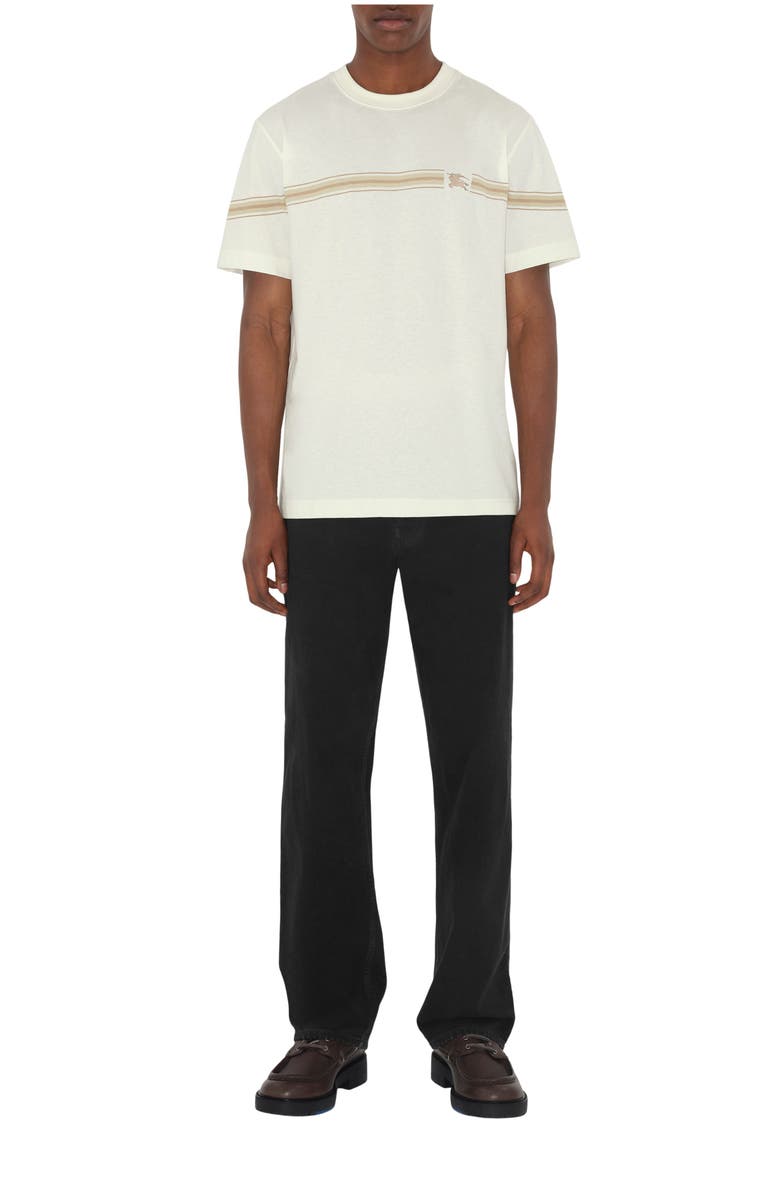 Burberry Striped Cotton T-shirt, Main, color, 