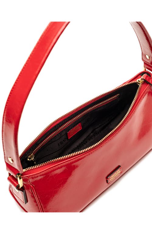 Frances Valentine Mia Leather Shoulder Bag In Red