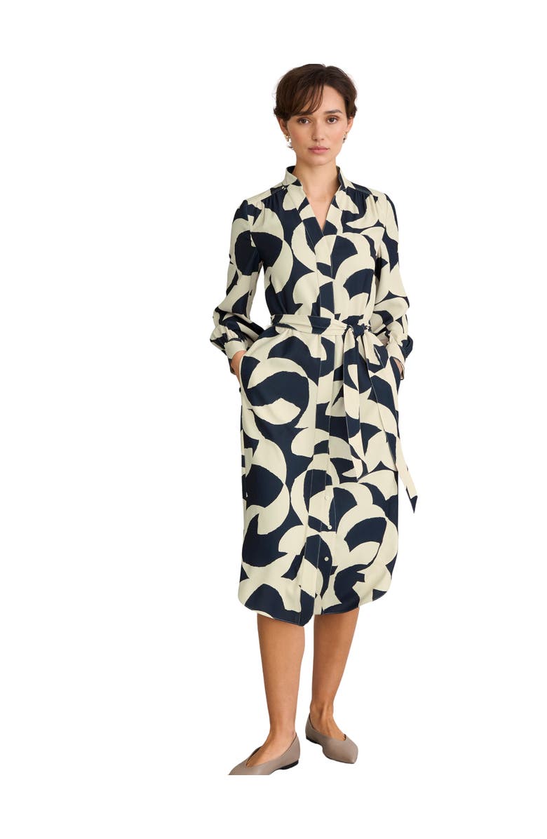 HOBBS LONDON Alisa Dress, Main, color, Blue Sandstone