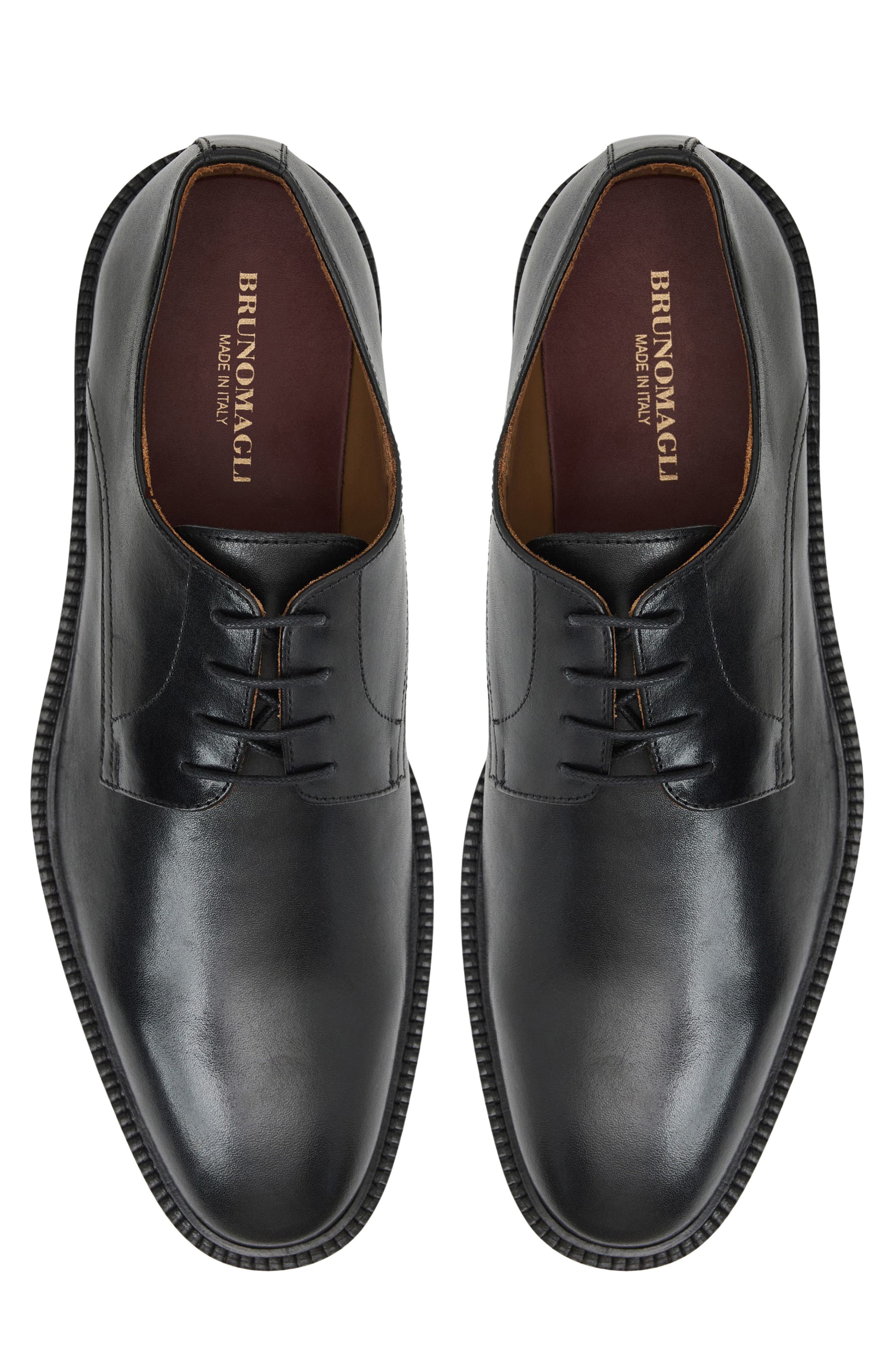 Vito Plain Toe Derby, Alternate, color, BLACK LEATHER