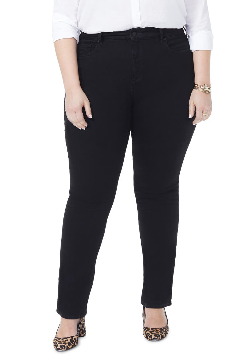 Marilyn Straight Leg Jeans, Main, color, BLACK