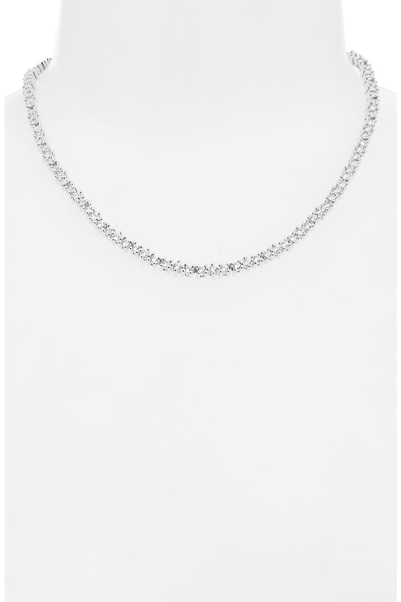 Fate Tennis Necklace, Alternate, color, SILVER WHITE CZ