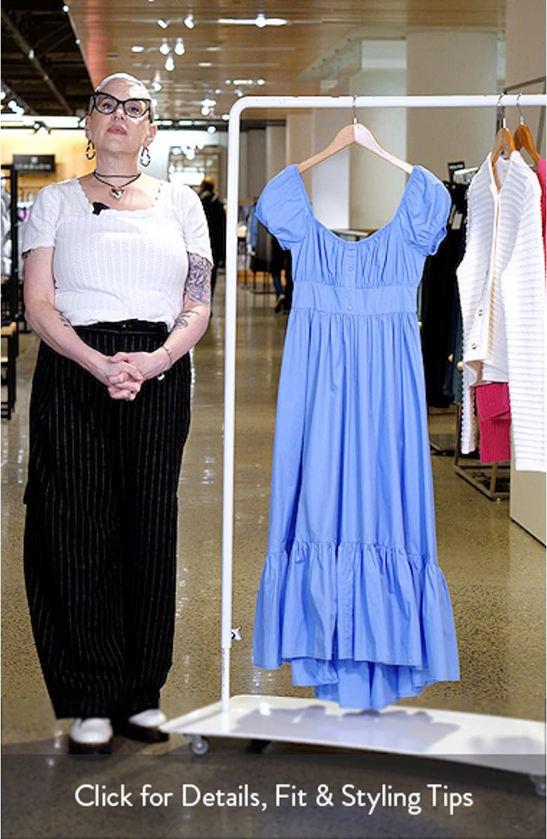 Poplin High-Low Maxi Dress, sales video thumbnail