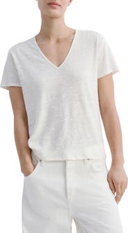 MANGO Linen Top