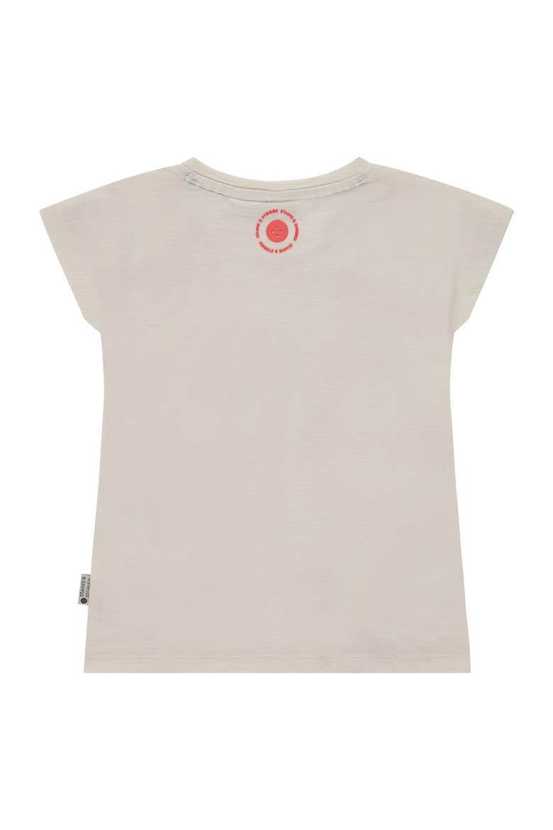 'Viva La Vida' Graphic Print T-Shirt, Alternate, color, Off White/ Coral