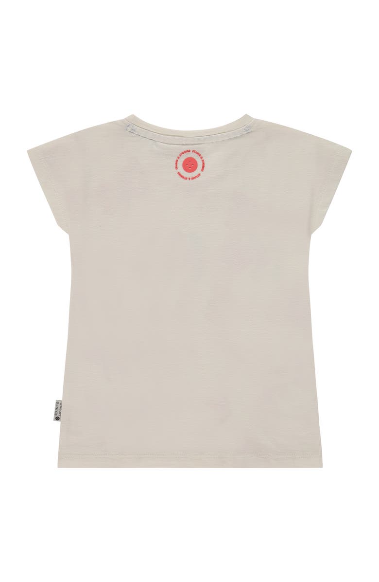 Stains and Stories by Babyface 'Viva La Vida' Graphic Print T-Shirt, Alternate, color, Off White/ Coral