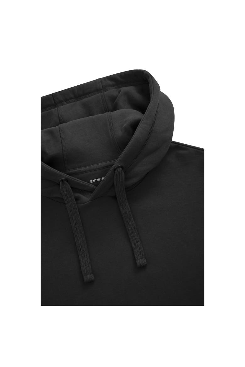 Icon Natural Drop Shoulder Hoodie, Alternate, color, Jet Black