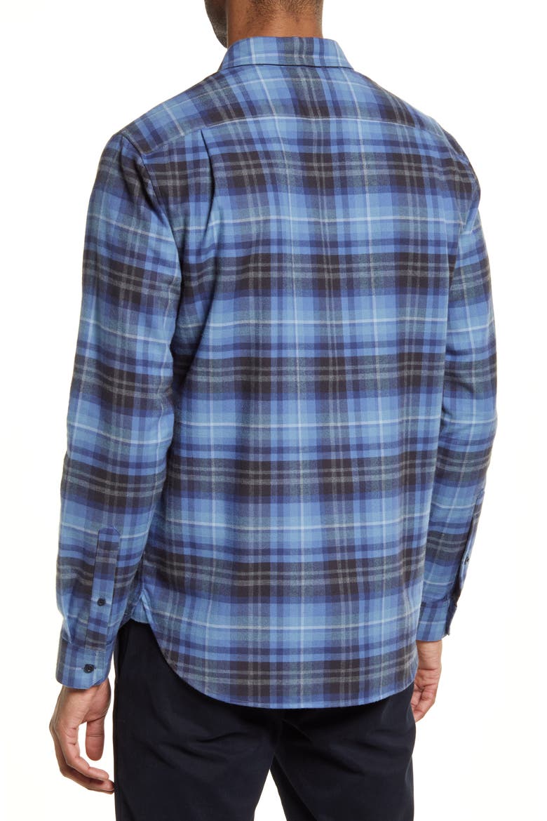 Norden Classic Fit Plaid Button-Up Shirt, Alternate, color, COLONY BLUE