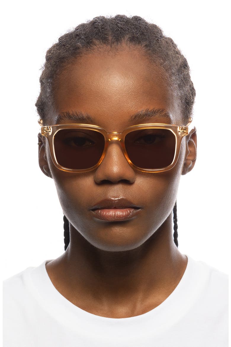 Steadfast 51mm Polarized D-Frame Sunglasses, Alternate, color, BLONDE