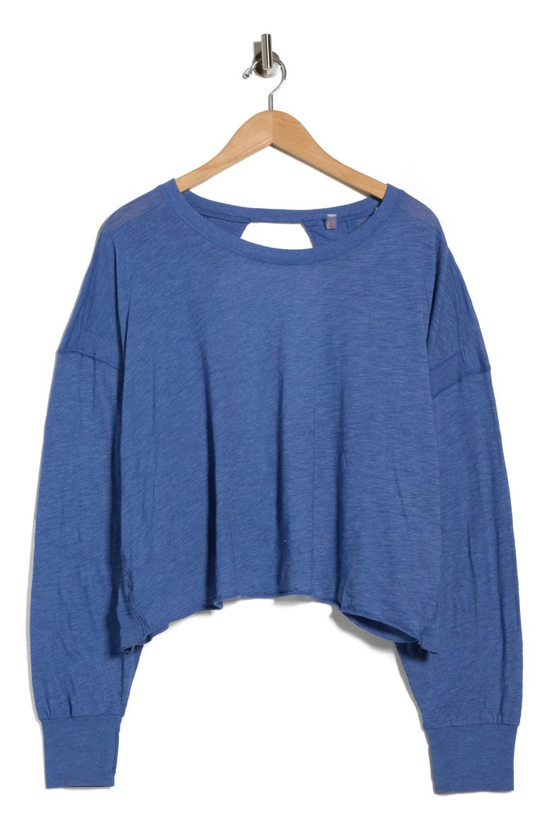 FP Movement My Time Layer Open Back Crop Top, Main, color, BLACK GRAPE
