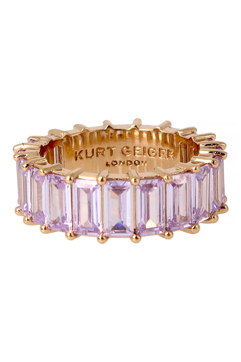 Baguette Crystal Ring, Alternate, color, LIGHT AMETHYST