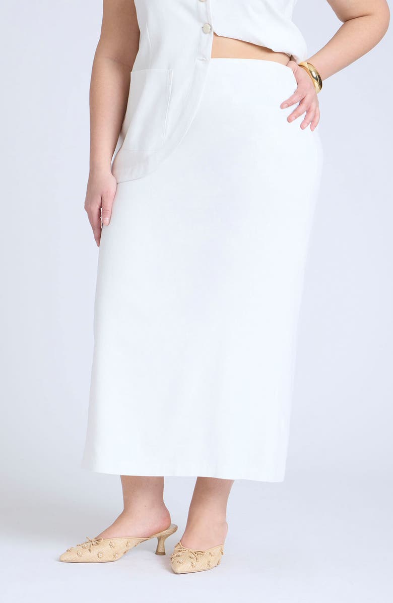 ELOQUII Column Maxi Skirt, Main, color,