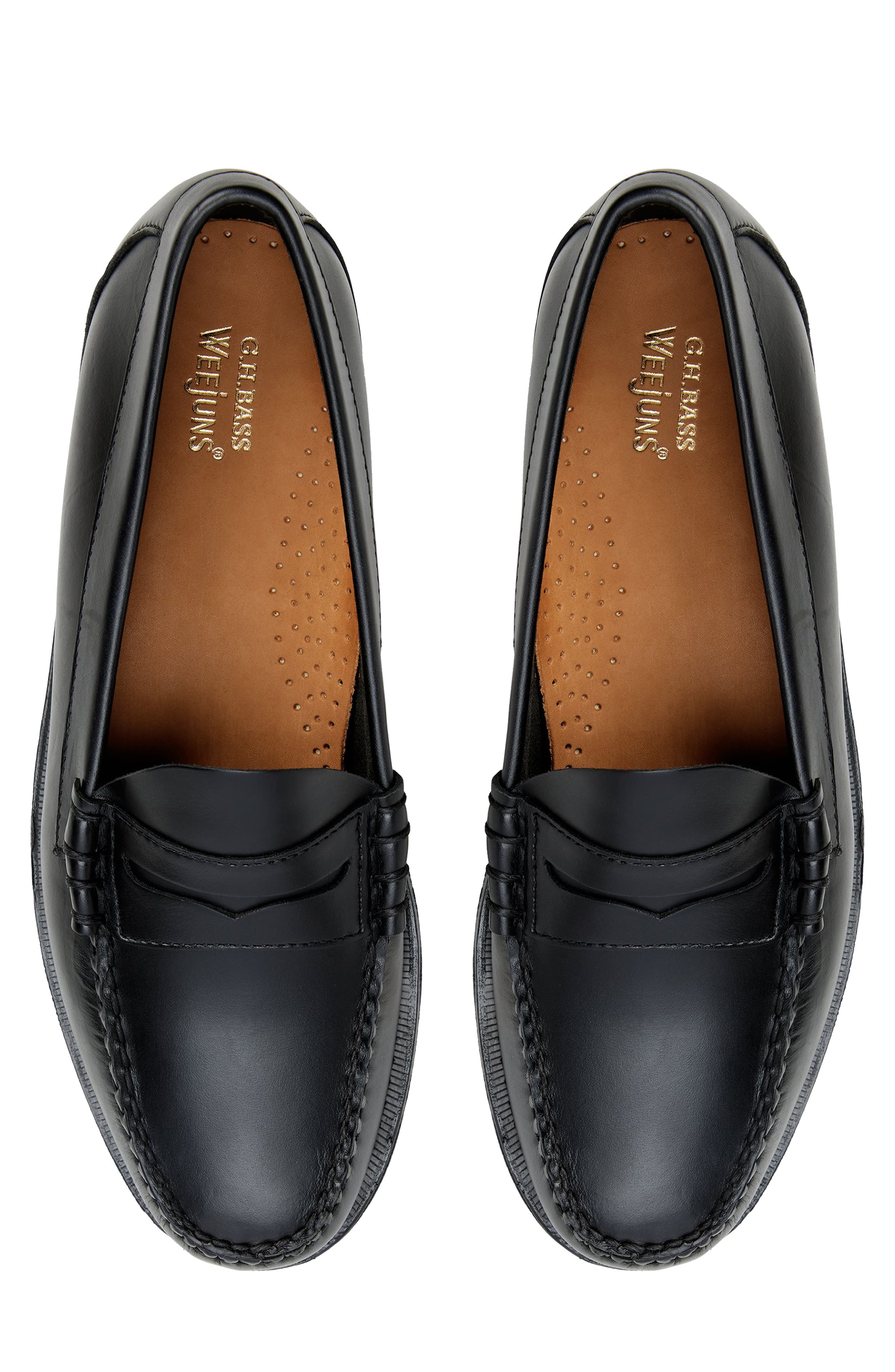 Larson Weejuns® Penny Loafer, Alternate, color, OPEN BLACK