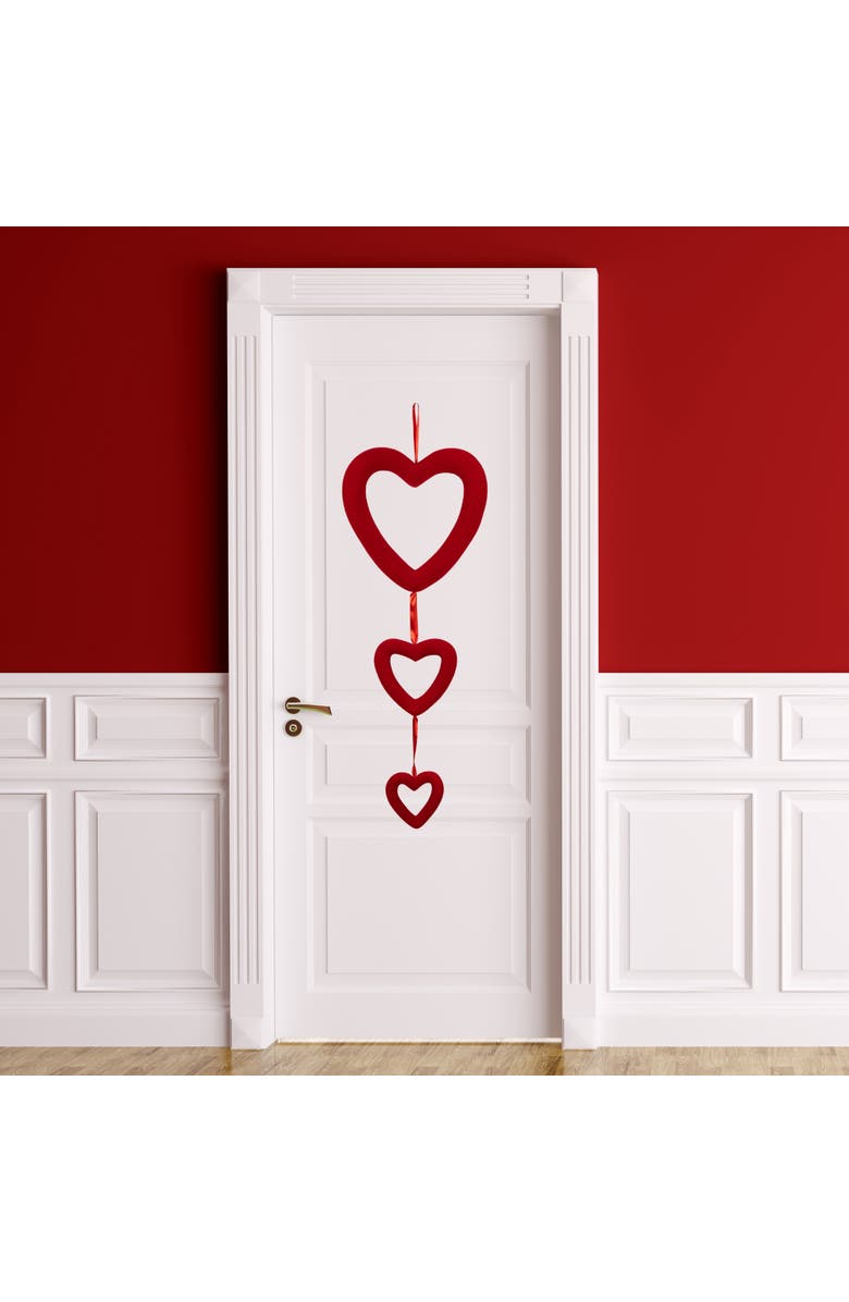 Northlight Heart Trio Valentine's Day Wall Decoration - 34" - Red, Alternate, color, Red