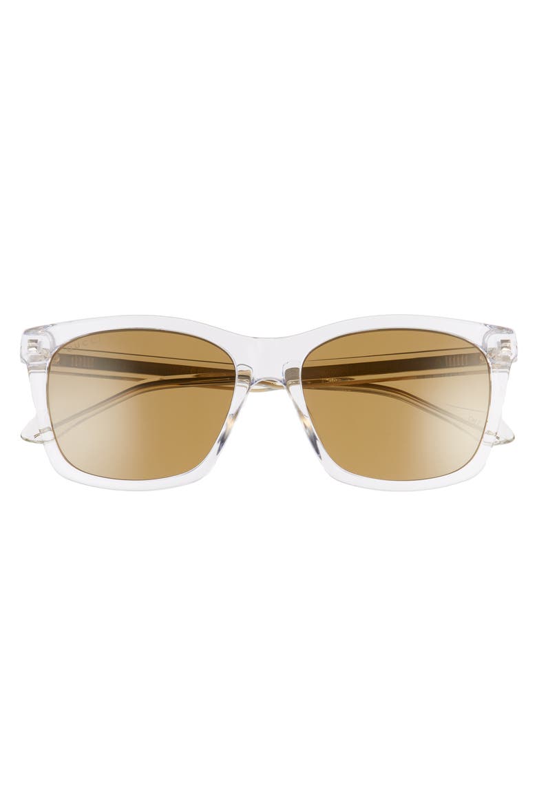 56mm Square Sunglasses, Alternate, color, CRYSTAL