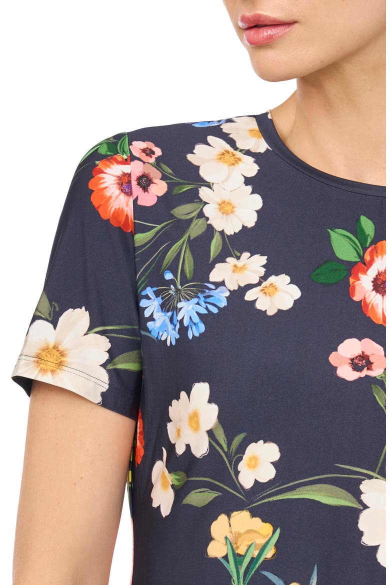 Wilda Floral Graphic Tee, Alternate, color, INDIGO NIGHT