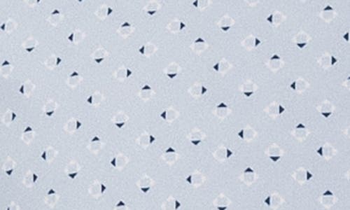 7 Diamonds Seager Geo Print Short Sleeve Performance Button-up Shirt In Light Blue