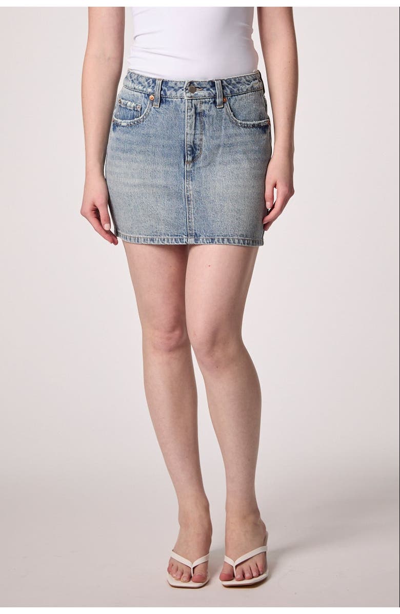 BLUE REVIVAL On The Edge Mini Skirt, Main, color, Crete