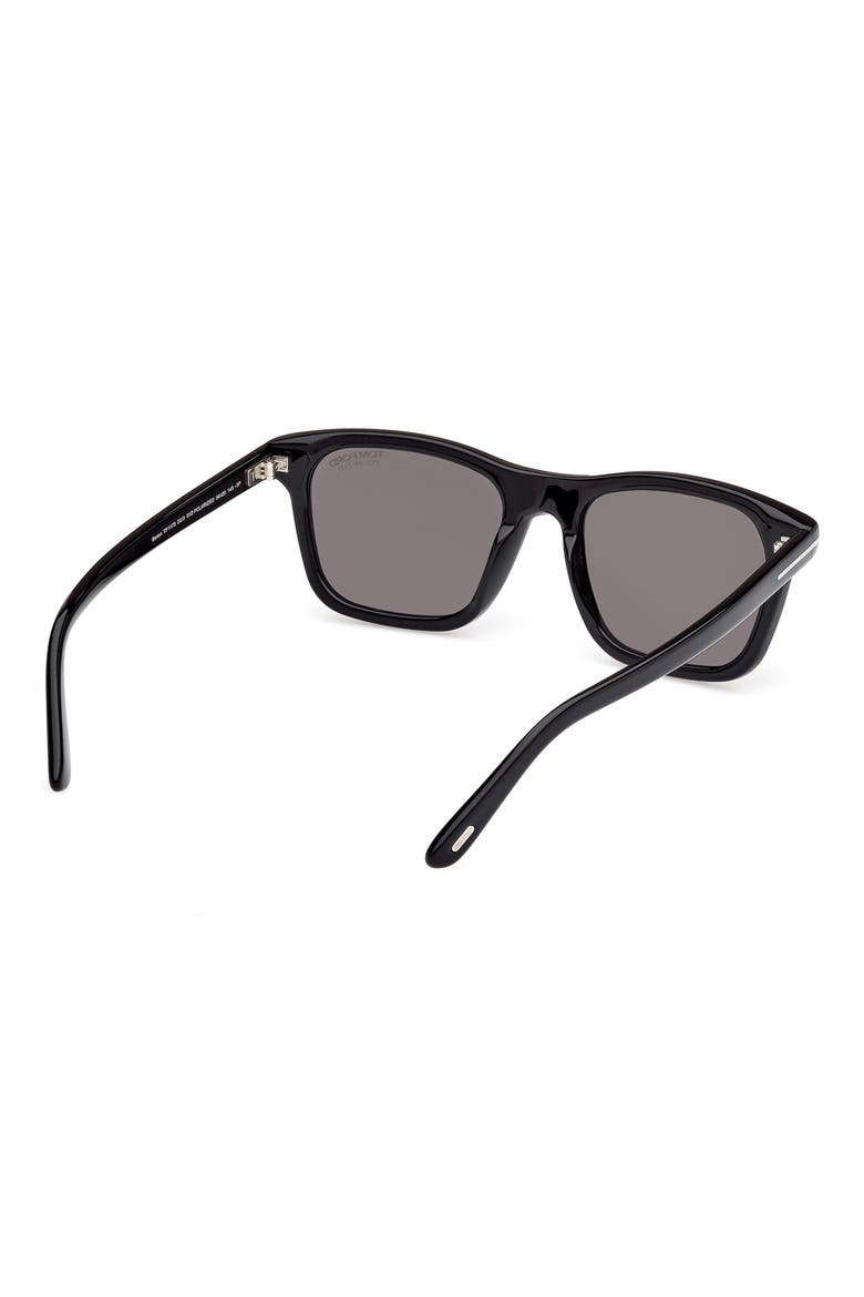 Barron 54mm Square Sunglasses, Alternate, color, SHINY BLACK/ ECO/ LENSES
