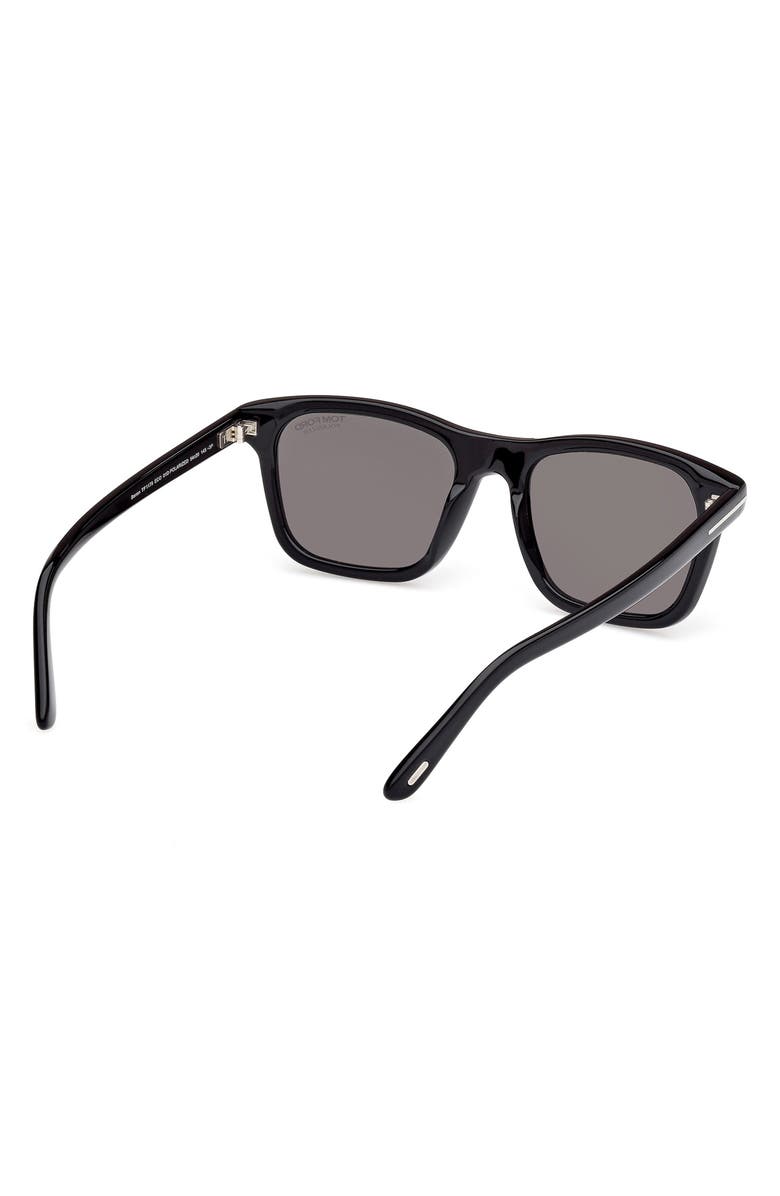 TOM FORD Barron 54mm Square Sunglasses, Alternate, color, Shiny Black/ Eco/ Lenses