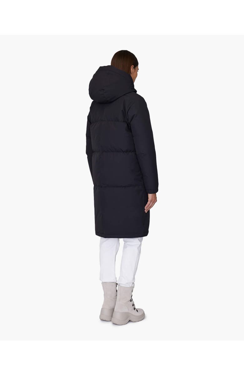 Quartz Co. INES | Hooded Down Winter Jacket, Alternate, color, Black