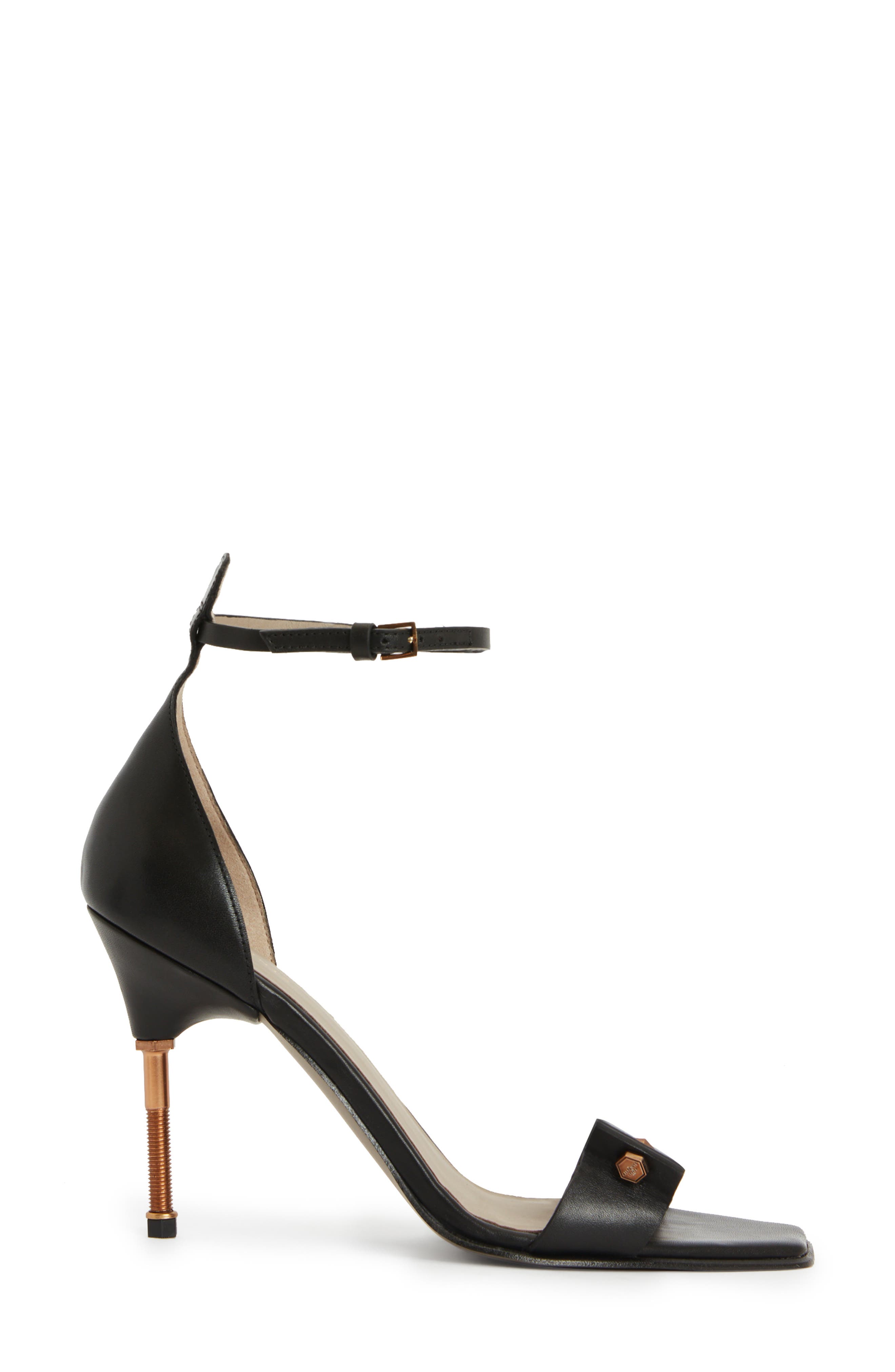 AllSaints Betty Ankle Strap Sandal, Alternate, color, 