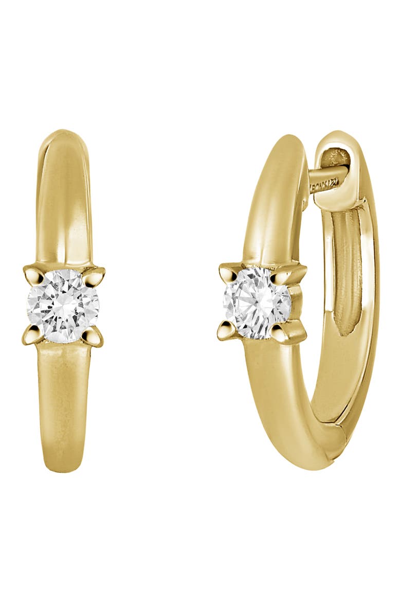 Liora Diamond Statement Hoop Earrings (Nordstrom Exclusive), Main, color, 18K YELLOW GOLD