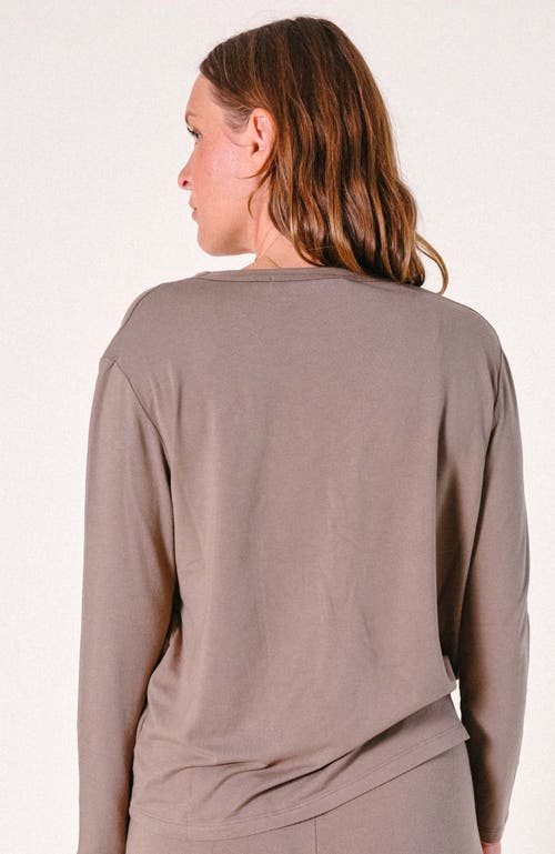 Poplinen Plus Toni Pj Shirt In Olive