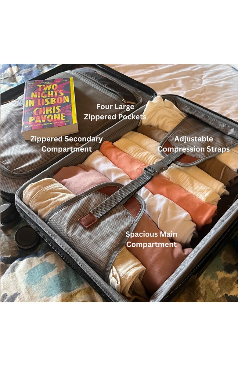Ricardo Beverly Hills Montecito 2.0 Hardside Suitcase, 25" Checked, Alternate, color, Champagne