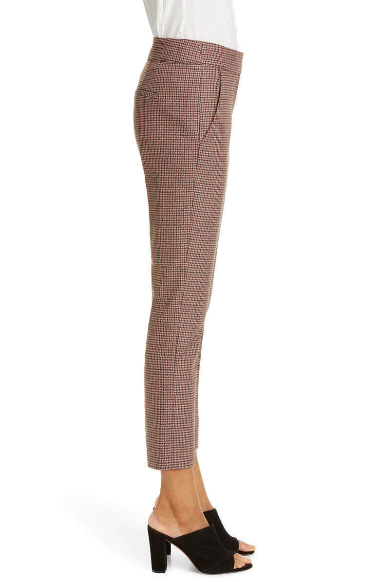 Veronica Beard Gemini Check Crop Pants, Alternate, color, 
