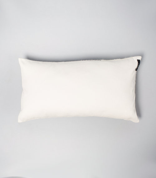 Voz Solid Lumbar Pillow In Ivory