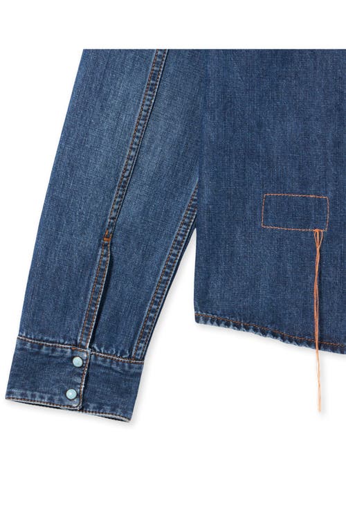 Fortela Brigitter Embroidered Denim Shirt In Multi