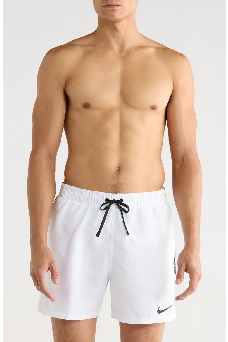 Volley Swim Trunks, Main, color, WHITE