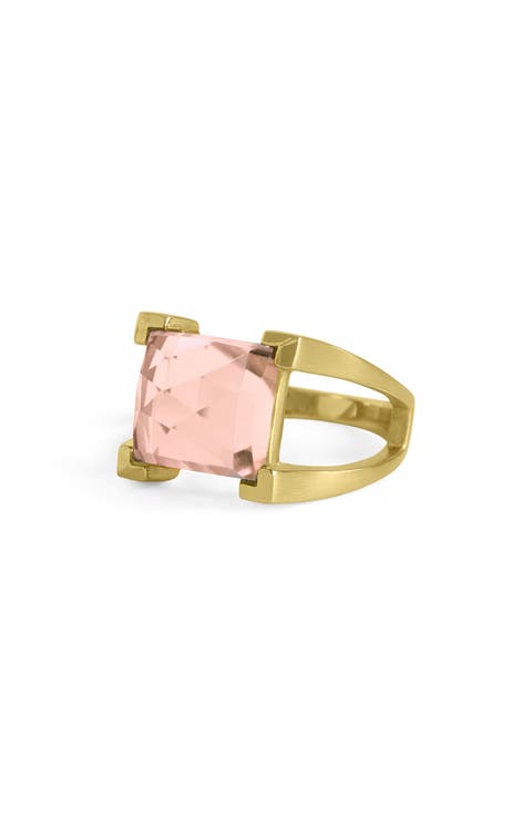 Mini Plaza Morganite Ring