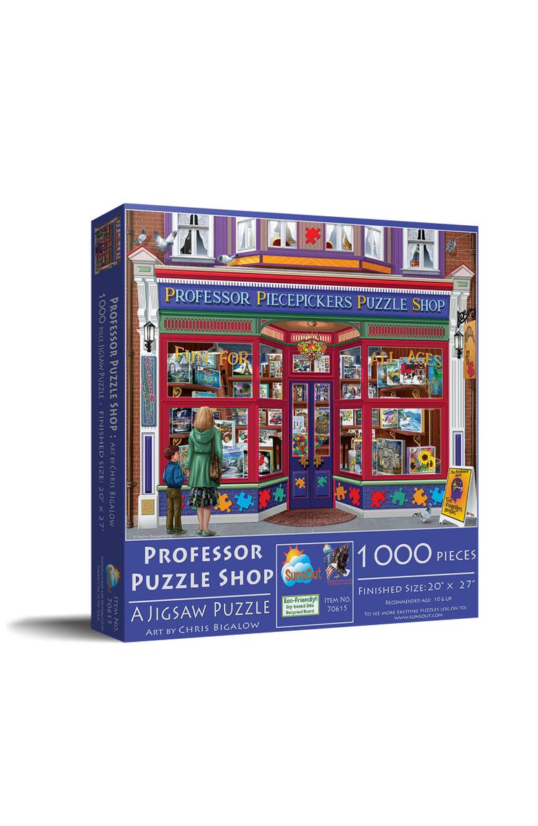 Sunsout Professor Piecepickers Puzzle Shop 1000 piece Jigsaw Puzzle for Adults, Main, color, Multicolor