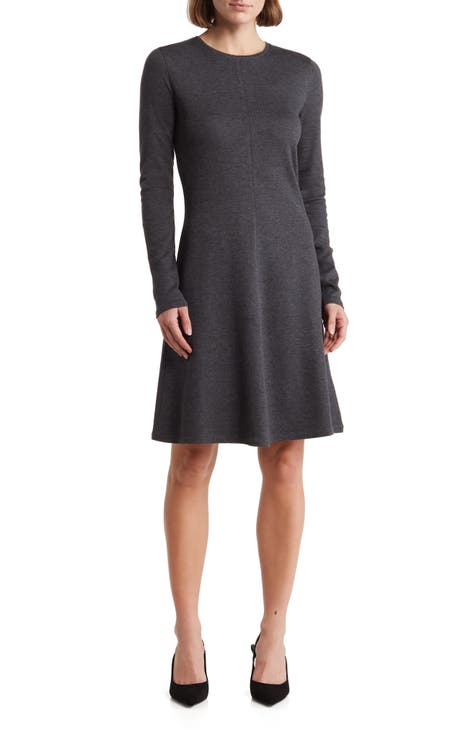 Long Sleeve A-Line Dress