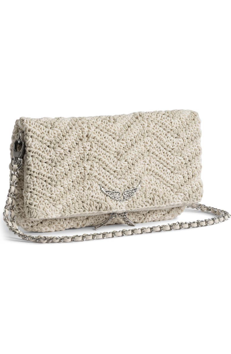 Zadig & Voltaire Rock Macramé Crossbody Bag, Alternate, color, Flash