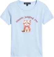Vinyl Icons Silently Judging You Graphic Baby Tee
