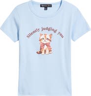 Vinyl Icons Silently Judging You Graphic Baby Tee