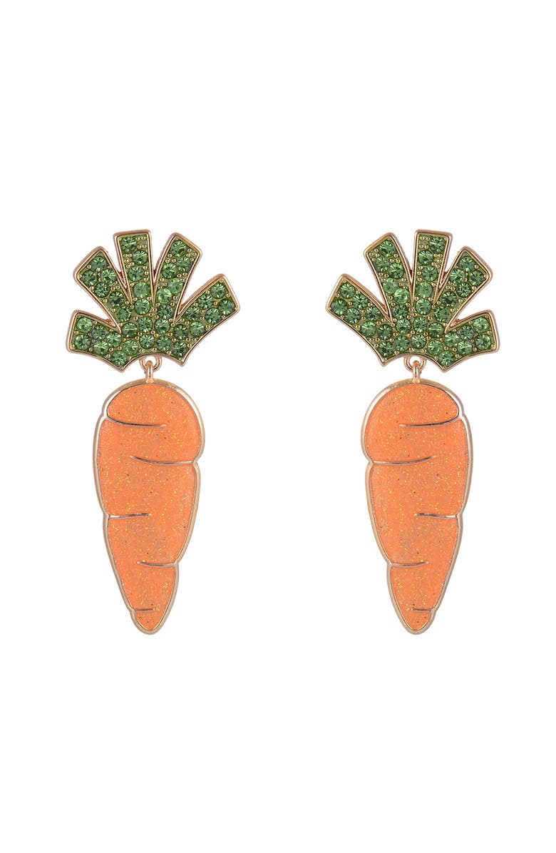 Hallmark Carrot Drop Earrings, Alternate, color, Orange